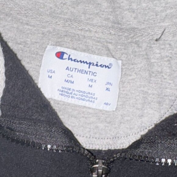 Champions Mens Half Zip Collared Sweatshirt-Black--M-GUC - Picture 4 of 5